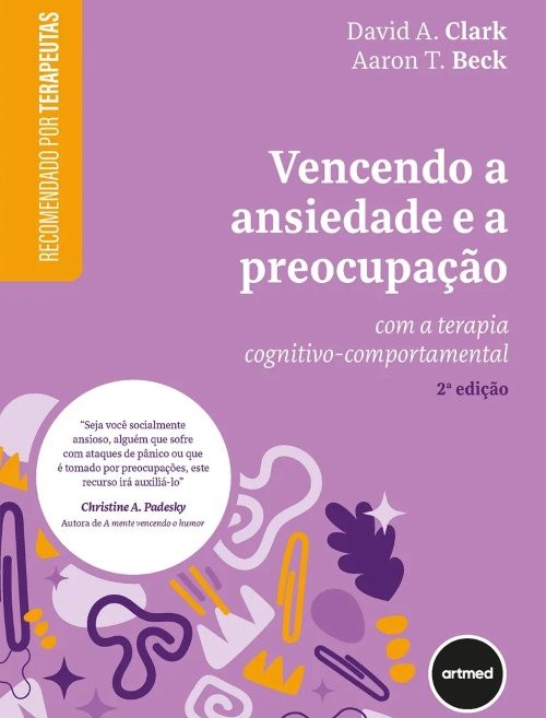 Capa do livro Vencendo a ansiedade e a preocupação com a TCC